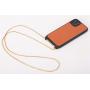 New Design Custom Leather Mobile Phone Back Cover With Necklace Chain Crossbody Phone Case For Iphone 13