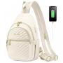 2023 LOVEVOOK Brand Design Fashion Quilted Women chest bags Custom shoulder crossbody sling bag Quality waist bag chest backpack