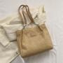 KBW374 Hot Spring Summer Tote Bag New Temperament Fashion Shoulder Beach Bag Large Capacity Solid Colour Woven Bags For Women