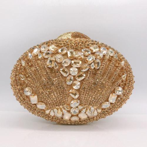 New diamond banquet rhinestone bag hollow-out women purses handmade Clutch Bag Rhinestone evening bag