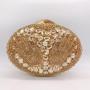 New diamond banquet rhinestone bag hollow-out women purses handmade Clutch Bag Rhinestone evening bag