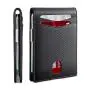 Minimalist leather money clip wallet holder slim men wallet rfid blocking clip wallets