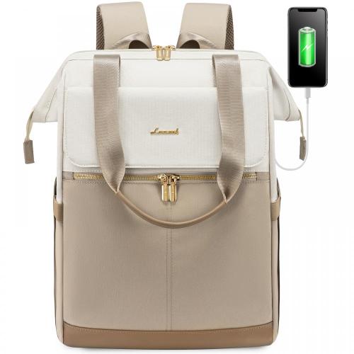 15.6 Inch Work Travel College Backpacks Purse with USB Port Waterproof Nurse Teacher Daypack Bag Laptop Backpack for Women Men