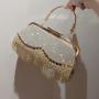 New rhinestone tassel ladies party clutch bag women luxury purses dress clutch bag golden dinner clutch bags evening handbags