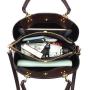 ZR717 Woman Bag Handbag Retro Lattice PU Fashion Female Zipper Portable Big Shoulder Bag Girl Versatile Tote Bag Shopping Party