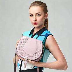 Custom Made Fashion High quality Designer Genuine Leather Women's Mini Small Saddle Crossbody Shoulder Bags Handbag