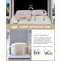 LOVEVOOK 17 inches Large Capacity Airplane Approved Carry on Laptop Backpack 40L Travel Backpack with 3 Packing Cubes for Women