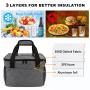 Pretty Outdoor Camping Square Double Zipper Reusable Thermal Insulation Fabric For Cooler Bags Bento Lunch Box With Bags