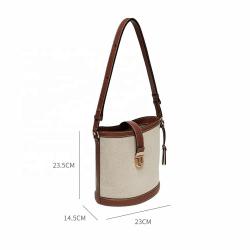 China Factory Wholesale Customize Pu Leather Womens Bucket Bag Custom Private Label Fashion Design Luxury Ladies Bucket Handbags