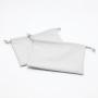 Custom Emboss Logo Gray Faux Leather Travel Cosmetic Dust Pouch High End Drawstring Pu Leather Gift Makeup Cosmetic Bag