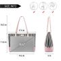 LOVEVOOK 2023 Fashion PU Leather Canvas 14inch Laptop Tote handbags Delicate Design Business Computer Laptop Hand Bags for Women