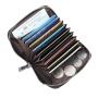 Real Leather Cool Rfid Blocking Protection Block Name Card Credit Card Case Holder Wallet Women Men