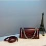 Fashion Lock Chain Mini Bags Saddle Tote Bag Genuine Leather Handbags Shoulder Messenger Purses Crossbody For Ladies