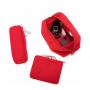 Wholesale Custom Logo Eco Friendly Solid Color Travel Toiletry Makeup Bag Neoprene Cosmetic Bag