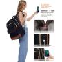 LOVEVOOK High Quality Anti Theft Business Laptop Backpack Bags Fashion School College Students Daypacks Travel Backpacks Women