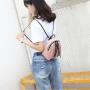 2024 Custom Women Mini Backpack Multi-function Ladies Backpacks Female School Bag Shoulder Bag PVC Custom Logo Fashion Plain