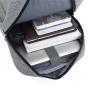 HR006 Unisex Solid Color Laptop Backpack USB Charging Oxford Polyester Shoulder Bag Portable Lightweight Universal Computer Bag