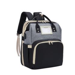 Custom private label diaper bags backpack dad mummy baby diaper bags with bassinet