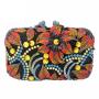 Gold Flower luxury evening bling purses handbag plant crystal clutch rhinestone handmade women diamond bag for lady