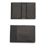 KHF070 2023 Hot RFID Cross Print PU Leather Credit Card Wallet Money Clip Korean Stitching Stainless Steel Creative Money Clip