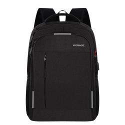 ZF065 Simple Business 15.6 Inch Computer Backpack Man Leisure Travel Student Schoolbag Waterproof Travel Shoulder Bag USB Port