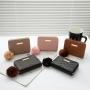 New Product Women's Coin Purse 2024 New Diamond Embroidery Pu Leather with Fur Ball Wallet Small Card Case Casual Small Bag
