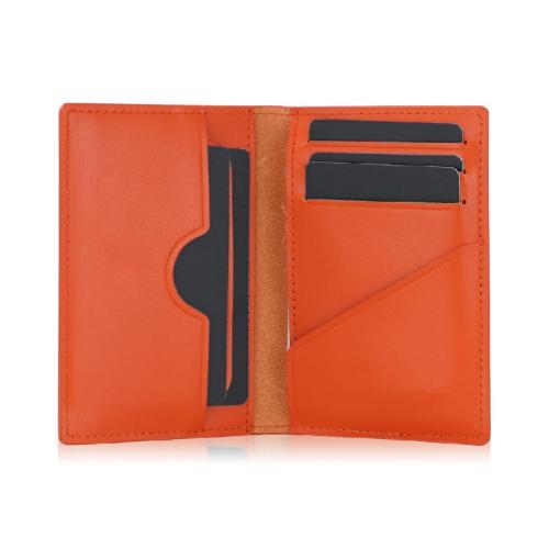Custom Color Logo Holder Cards Real Leather Card Holder Men's Short Wallet Unisex Business Wallet Pu Bifold Card Holder