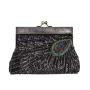 Luxury Beaded Sequin Peacock Evening Clutch Bags Party Wedding Sequins Purse Bag