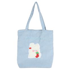 Factory Simple Design Women Shoulder Bags Female Large Shopping Bag Custom Logo Corduroy Tote Bag