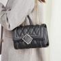 Lock Chain Diamond Shoulder Messenger Bags Elegant Female Small Square Bag Leather Women Handbags Ladies