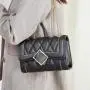 Lock Chain Diamond Shoulder Messenger Bags Elegant Female Small Square Bag Leather Women Handbags Ladies