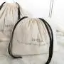 Hot Sale Large Organic Cotton Muslin Bag Pouch For Handbag Custom Logo Printed Cotton Drawstring Dust Gift Bag