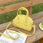 New Candy Color Single Shoulder Crossbody Bag Small and Medium Half Round Dumpling Bag Shaped Handheld Saddle Bag