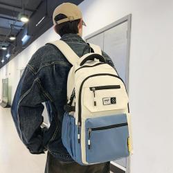 ZR808 New Schoolbag Backpack High Capacity Waterproof Nylon Unisex Computer Bag High School Students Leisure Style Backpack Tren