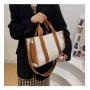 ZF218 Explosive Korean Fashion Canvas Bag Ins Large Capacity Handbag Female Single Shoulder Diagonal Crossbody Tote Bag