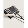 2024 New Custom Logo Autumn Winter Two Pieces Sets Trend Style Women Canvas Tote  Lady Handbag