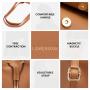 LOVEVOOK wholesale 2pc ladies gift handbag set 2022 pu leather office shoulder tote bags Convertible backpacks custom women bags
