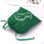 Reusable Organic Custom Logo Printing Green Pink Cotton Toy Balloon Packaging Drawstring Dust Bag Promotion Muslin Pouch