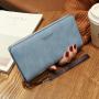 2024 Women's Waterproof Korean Style Long Wallet Multifunctional Card and Mobile Phone Bag Coin Purse