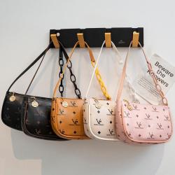 Best Price Cheap underarm bag for women 2024 summer new printing shoulder bag pu leather women's bags wholesale ladies handbag