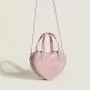 wholesale 2024 new cute girls Candy pvc chain small bags Heart shaped  fashion handbags for women