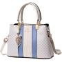 ZR717 Woman Bag Handbag Retro Lattice PU Fashion Female Zipper Portable Big Shoulder Bag Girl Versatile Tote Bag Shopping Party