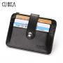 CUIKCA Women Men Wallet Unisex Leather Slim Wallet Zipper Hasp Wallet Coin Purse ID Credit Card Holder Card Cases