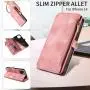 ZF210 Phone Leather Case Flip Zipper Wallet Magnetic Shockproof and Drop-proof Fits Many Models