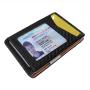 Personalized Leather Mens Wallet With Money Clip Credit Card Holder