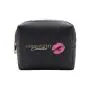 Custom Eco Saffiano PU leather Cosmetic Bag Small Zipper Pouch Travel Make Up Bag Organizer