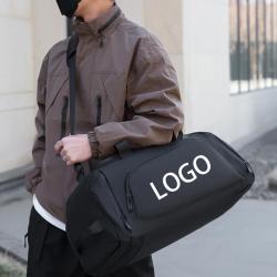 Custom Simple Fashion Gym Bag For Men Sports Duffel Bag With Shoe Compartment Wet Pocket Waterproof Travel Handbag