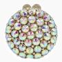 Luxury Round Shaped Diamond Crystal Bags Handmade Glass Rhinestone Party Bag Round Clutch Evening Bags