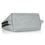 OEM/ODM leather cosmetic bag waterproof travel toiletry organizer leather make up bag