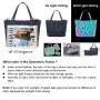 LOVEVOOK Designer Luxury Tote Hand bags Set Geometric Luminous reflective Bag Women Ladies Geometry purse and Handbags